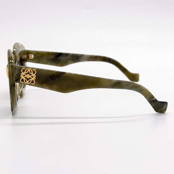 NEW LOEWE LW40127I 60E GREEN CAT EYE WOMEN SUNGLASSES LOEWE - Picture 6 of 10